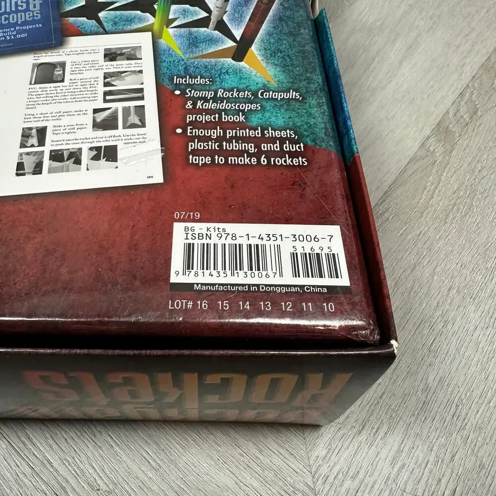 New Backyard Rockets Stomp Catapults Kaleidoscopes Book Build 6 Rockets
